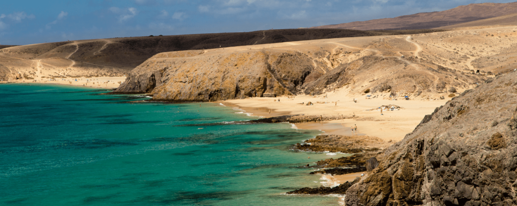 Plaże Papagayo na południu Lanzarote