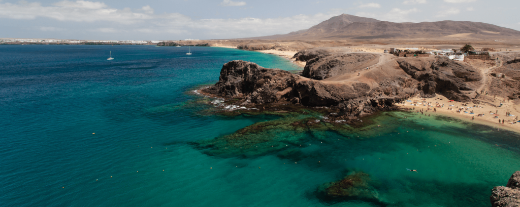 Turkusowa zatoczka w Papagayo, Lanzarote