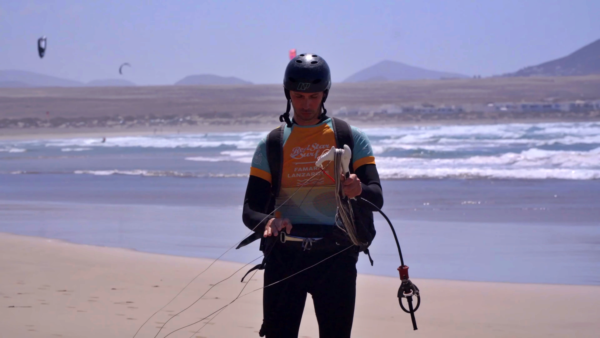 Kitesurfen in Famara, Lanzarote